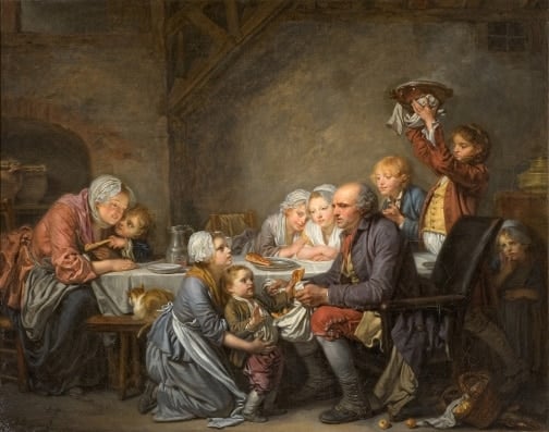 Jean-Baptiste Greuze - Le Gâteau des rois