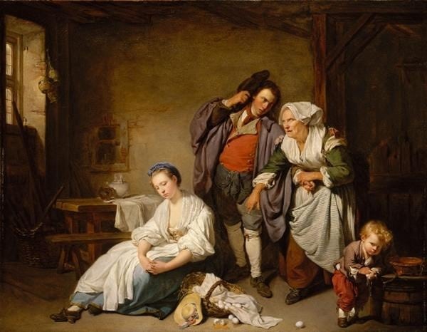 Jean-Baptiste Greuze - Les Œufs cassés