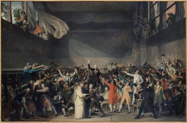 Jacques-Louis David - Le Serment du Jeu de Paume, 20 juin 1789