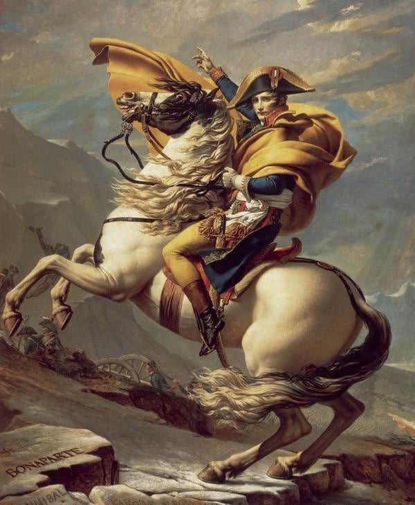 Jacques-Louis David - Bonaparte franchissant les Alpes