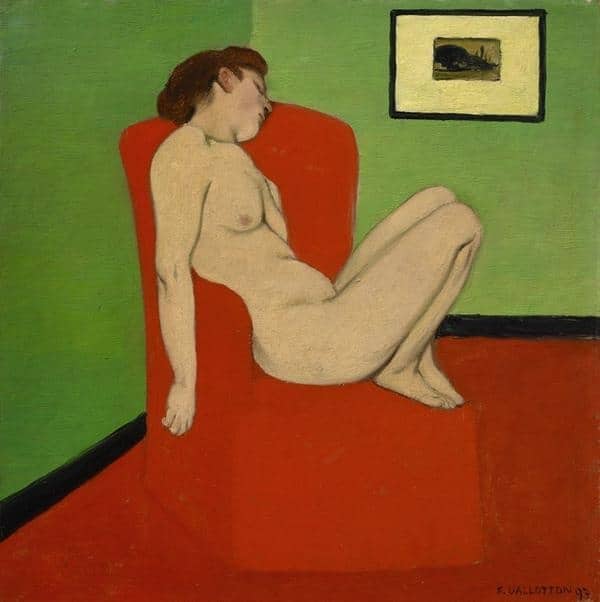 Félix Vallotton - Femme nue assise dans un fauteuil