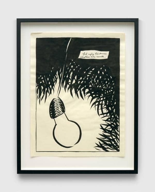 Raymond Pettibon - No Title (Let ugly darkness...)