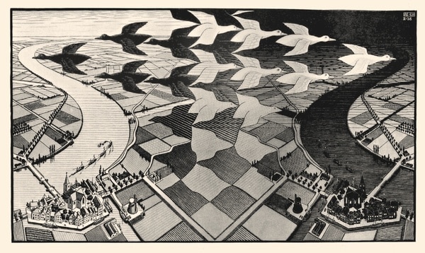 M.C. Escher – Jour et Nuit