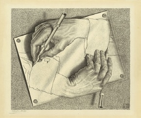 M.C. Escher – Mains dessinant