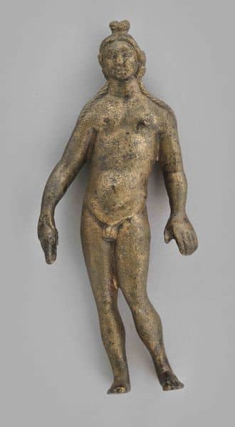 Statuette d'Apollon – alliage cuivreux, époque gallo-romaine