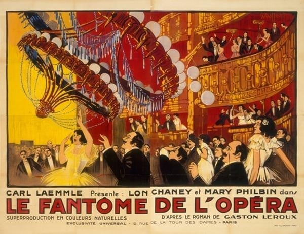 Affiche pour Le Fantôme de l'Opéra, film de Rupert Julian