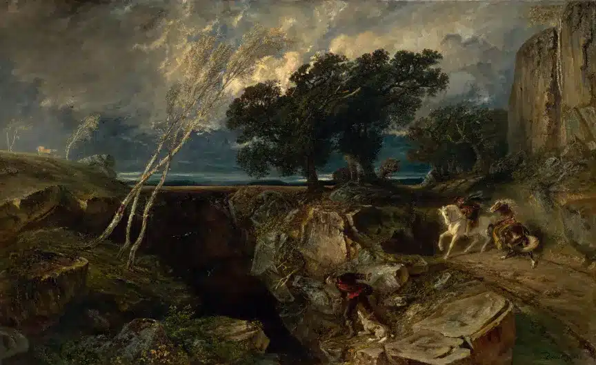 Paul Huet – Le Gouffre, paysage