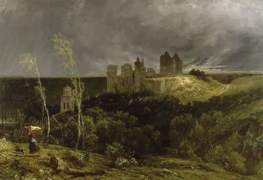 Paul Huet – Ruines du château de Pierrefonds