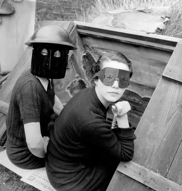 Lee Miller – Fire Masks, Downshire Hill, London