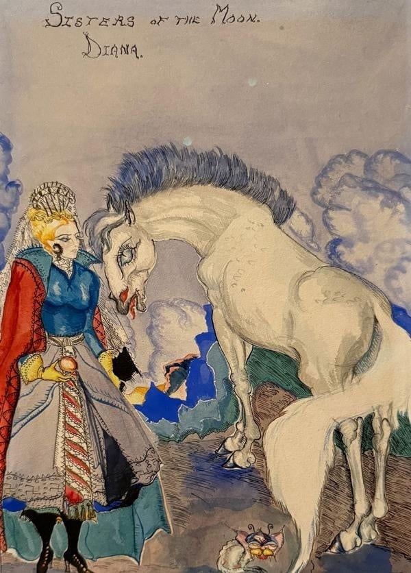 Leonora Carrington – Sisters of the Moon, Diana