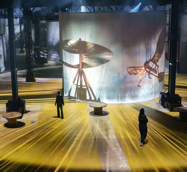 Léonard de Vinci – Machines volantes, projections numériques