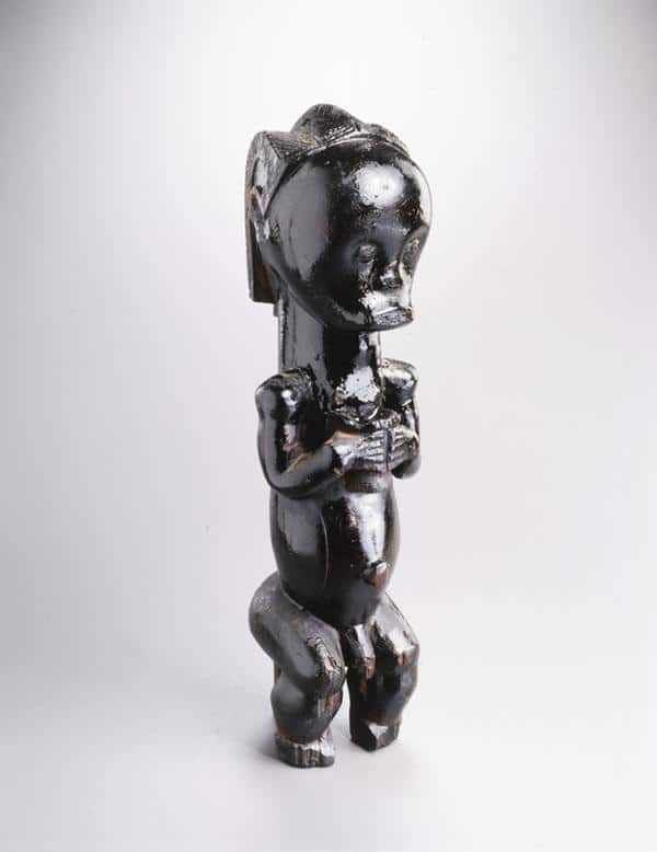 Statue masculine gardien de reliquaire, Fang, Gabon