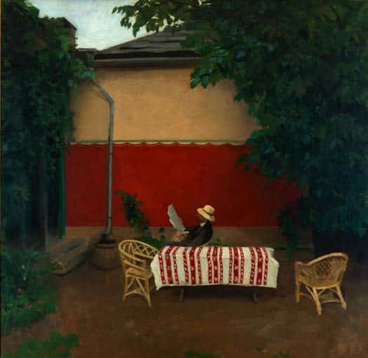 Károly Ferenczy - Le Mur rouge IV