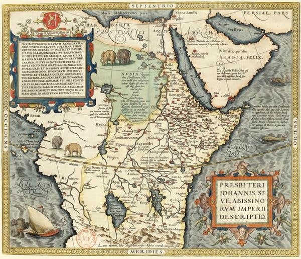 Abraham Ortelius - Presbyteri ioannis imperium