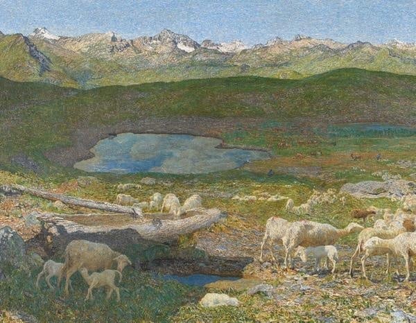 Giovanni Segantini - Pâturages alpins