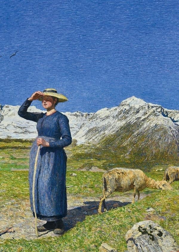 Giovanni Segantini - Midi dans les Alpes