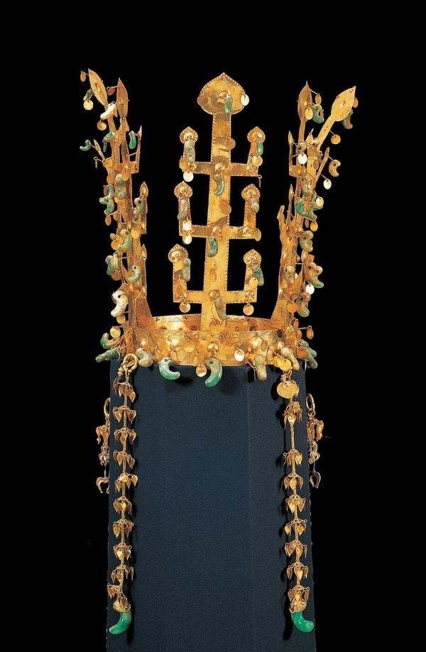 Couronne, tombe de la couronne d’or, Gyeongju, 5e siècle