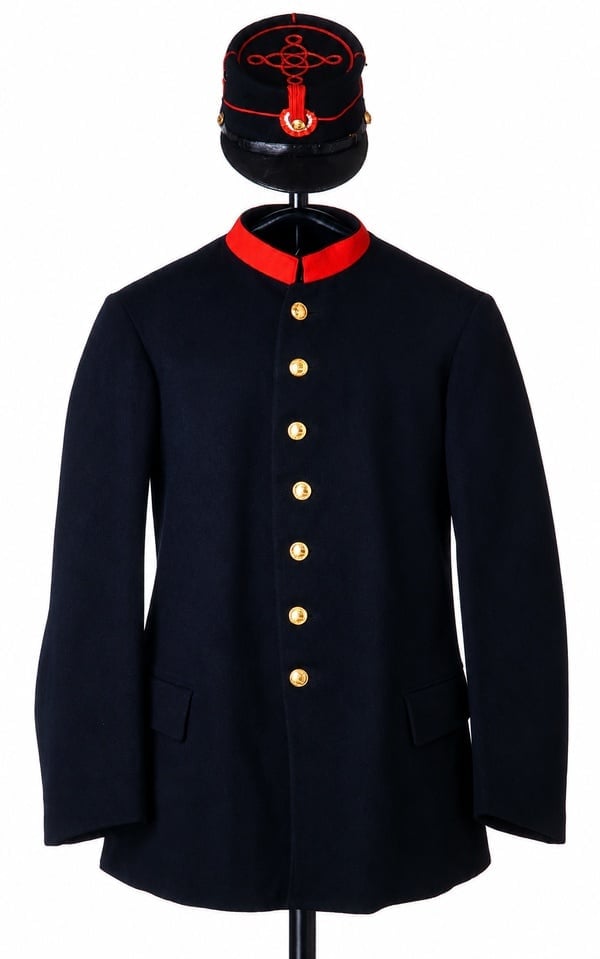 Veste et képi de facteur de ville, modèle 1905