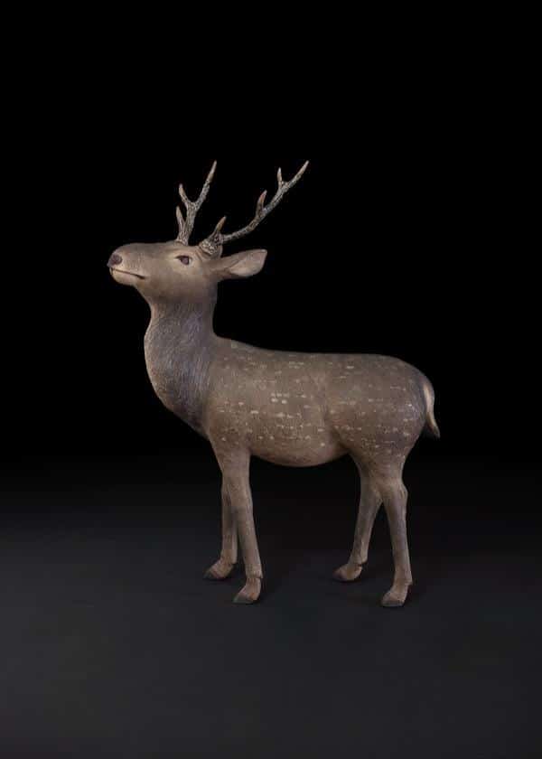 Attribuée à Morikawa Toen – Sculpture de cerf