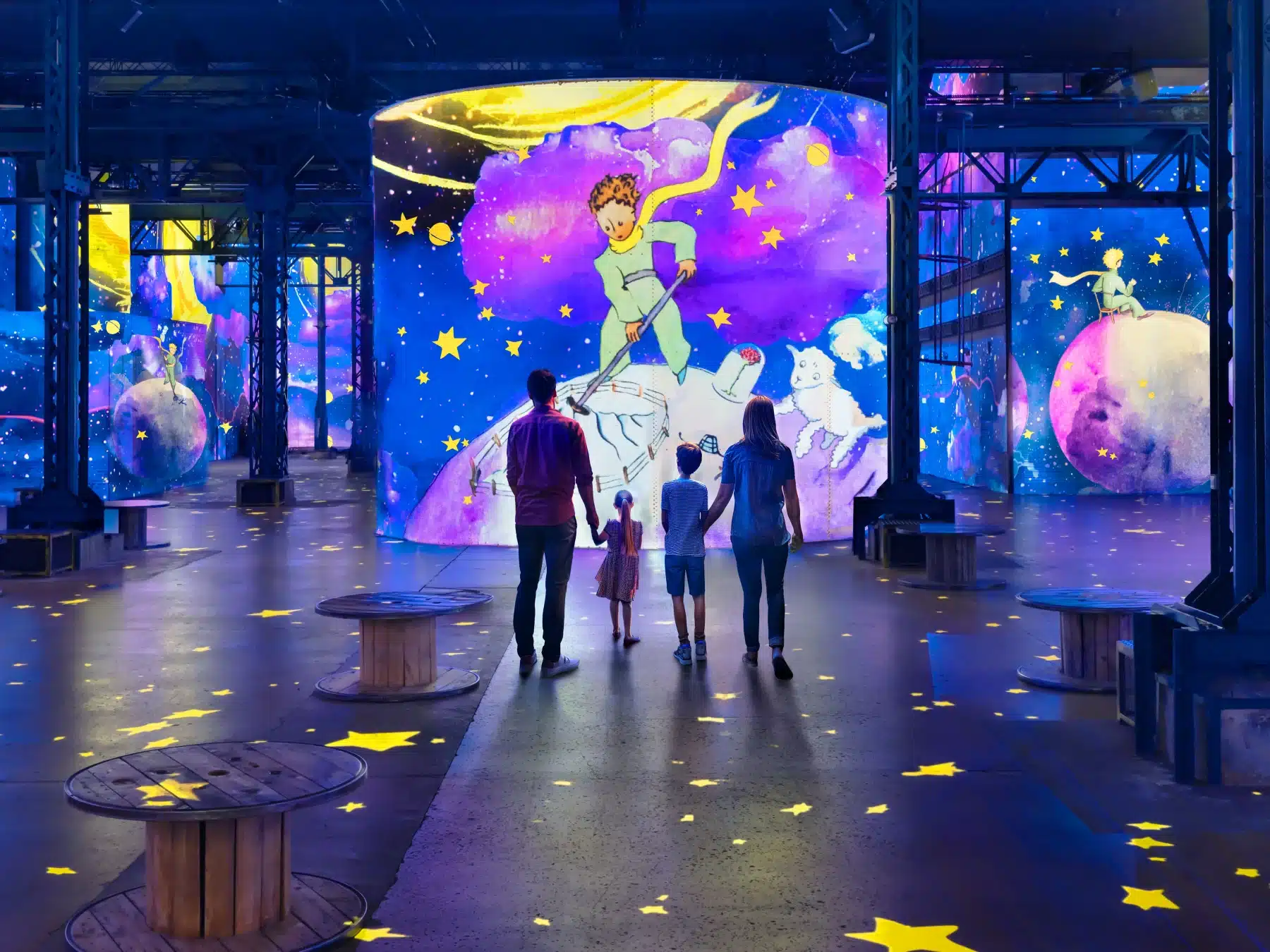 Le Petit Prince, l’Odyssée immersive – salle immersive de l’Atelier des Lumières