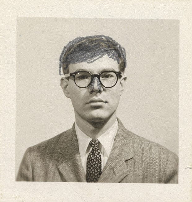 Andy Warhol – Self-Portrait (Passport Photograph with Altered Nose)