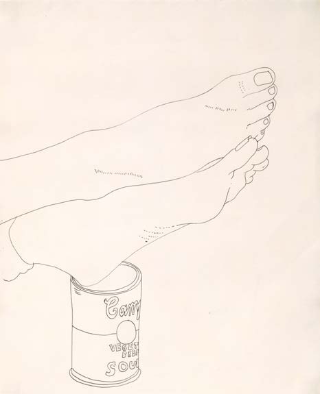 Andy Warhol – Feet and Campbell’s Soup Can