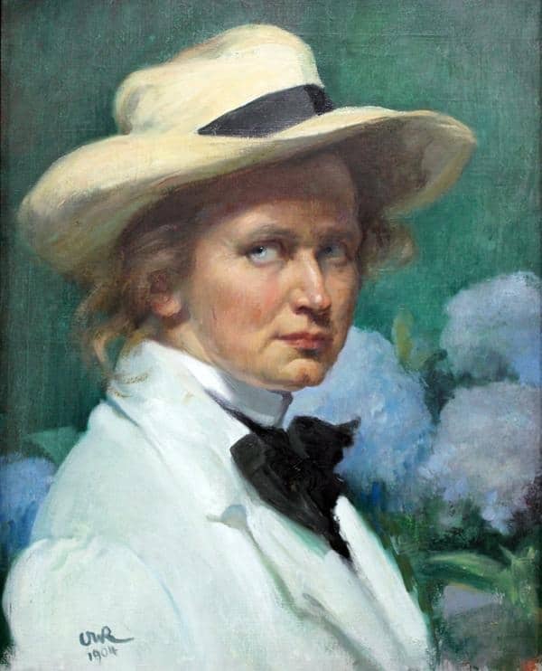Ottilie Roederstein&nbsp;–&nbsp;Autoportrait au chapeau