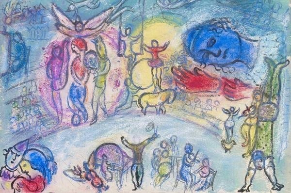 Marc Chagall – Esquisse pour Le Grand Cirque