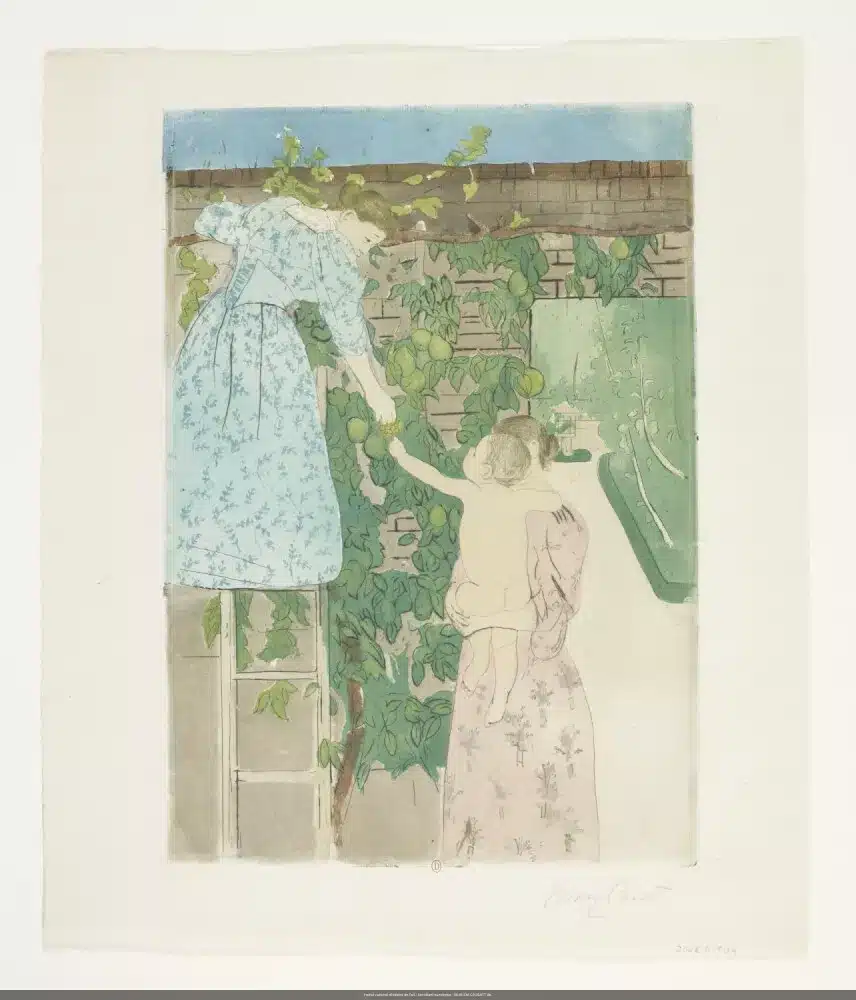 Mary Cassatt – Le Potager [L’Espalier] (épreuve b)