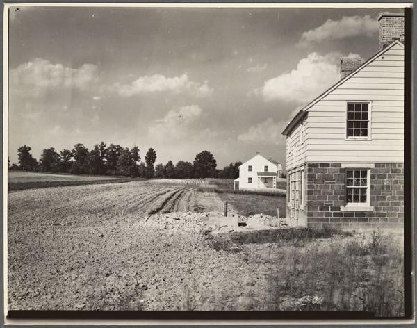 Walker Evans – Homes and land cultivation. Arthurdale project. Reedsville, West Virginia
