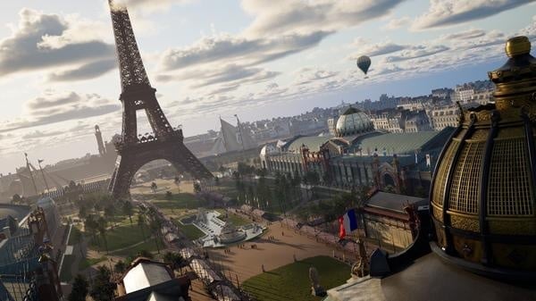 Amaclio Productions et Escale – Paris et la tour Eiffel vus du ciel pendant l’Exposition universelle