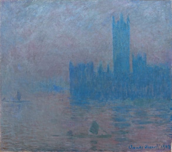Claude Monet – Le Parlement de Londres, effet de brouillard
